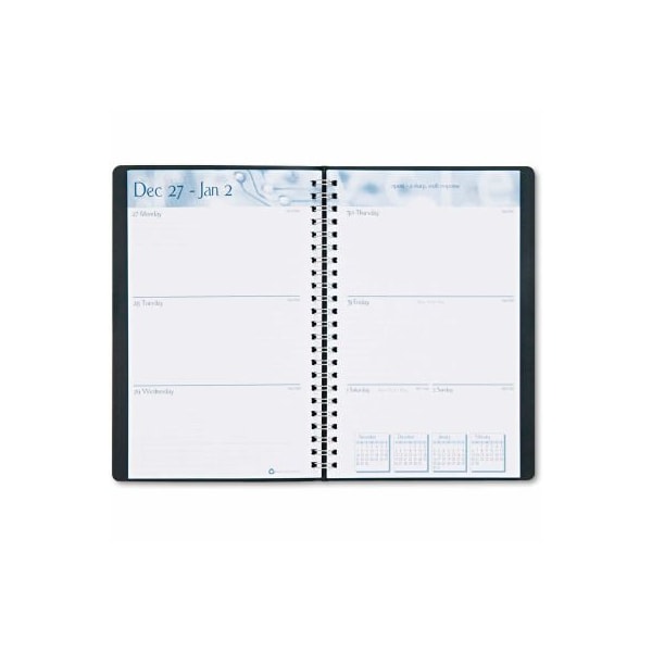 House Of Doolittle Recycled Academic Weekly/Monthly Appointment Book/Planner, Black, 2021-2022 27502 - main